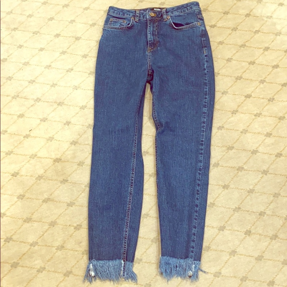 Missguided fringe denim jeans 🌟